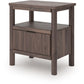 Pamytta - One Drawer Night Stand - Brown