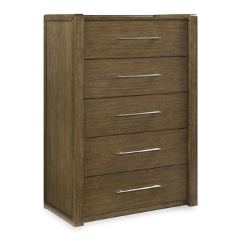 Marxmore - Five Drawer Chest - Brown - Fraser Furniture & Mattresses