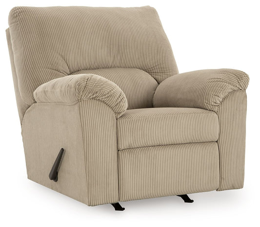 Simplejoy - Sand - Rocker Recliner - Fabric