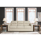 Treasure Trove - Almond - Sofa - Leather Match