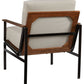 Tilden - Ivory / Brown - Accent Chair