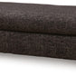 Lentiz - Oversized Accent Ottoman - Onyx