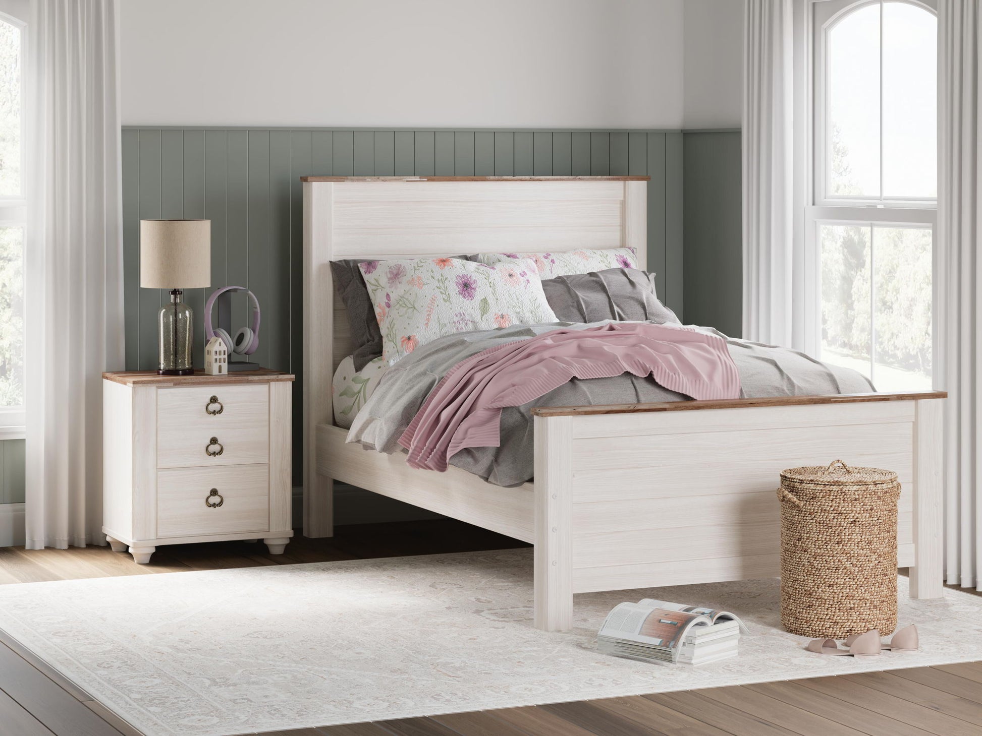Willowton - Panel Bed - Fraser Furniture & Mattresses