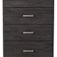 Belachime - Four Drawer Chest - Charcoal