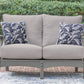 Cove Beach - Loveseat With Cushion - Gray