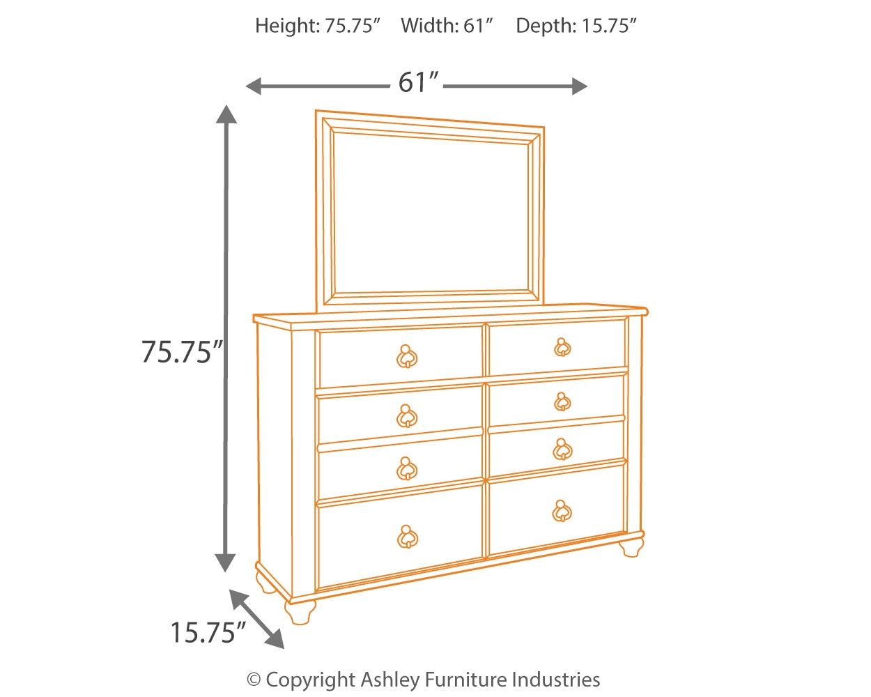 Willowton - Dresser - Fraser Furniture & Mattresses