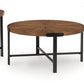 Crosstrail - Brown - Occasional Table Set (Set of 3)