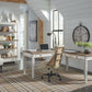 Realyn - White / Brown - Home Office L Shaped Desk