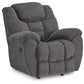 Foreside - Charcoal - Rocker Recliner - Fabric