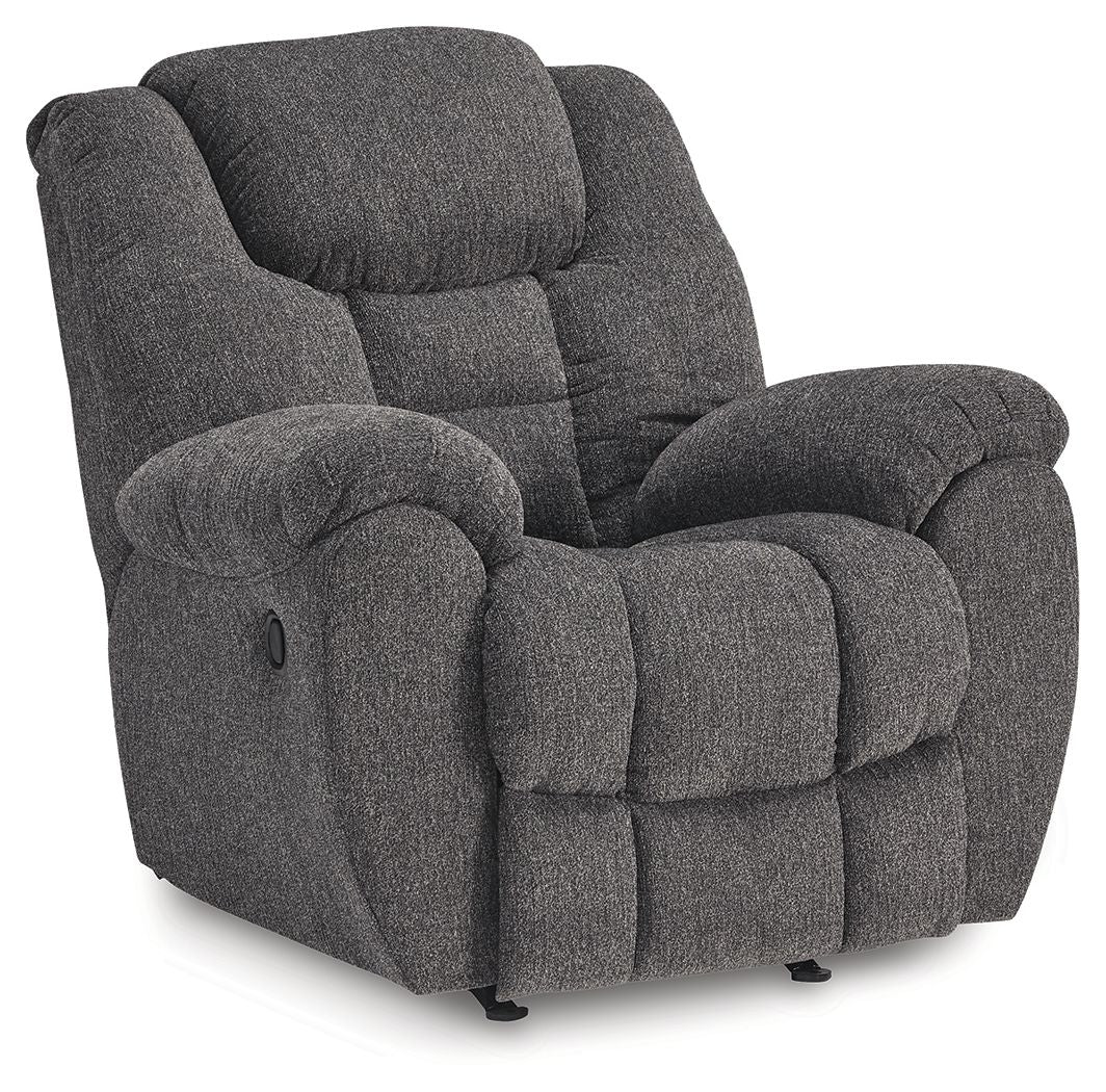 Foreside - Charcoal - Rocker Recliner - Fabric