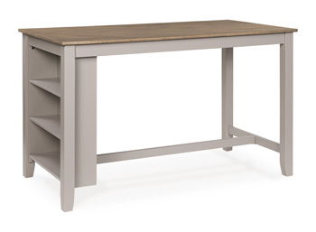 Harperfeld - Rectangular Dining Room Counter Table - Natural / Gray - Fraser Furniture & Mattresses