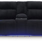 Forest Lake - Power Reclining Loveseat With Console / Adj Headrest