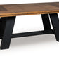Greddinton - Brown / Black - Dining Extension Table