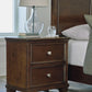 Danabrin - Brown - Two Drawer Nightstand