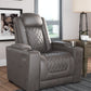 Hyllmont - Gray - Pwr Recliner/Adj Headrest