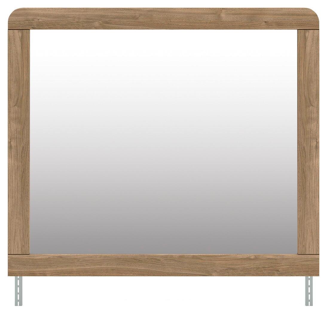 Gramburg - Bedroom Mirror - Warm Natural Brown - Fraser Furniture & Mattresses