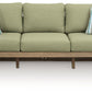 Serena Shores - Beige / Green - Sofa With Cushion