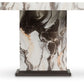 Jeshina - Dark Brown / Beige - Dining Table