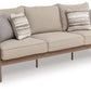 Harmony Headlands - Sofa With Cushion - Natural / Gray