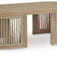 Serena Shores - Rectangular Cocktail Table - Beige