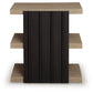 Rylandyn - Rectangular End Table - Black / Light Brown - Fraser Furniture & Mattresses