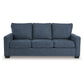 Rannis - Navy - Queen Sofa Sleeper - Fabric