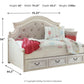 Realyn - Twin Day Bed With Storage - Chipped White