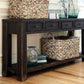 Gavelston - Sofa Table - Black - Fraser Furniture & Mattresses