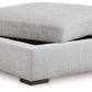 Gabyleigh - Nickel - Ottoman With Storage