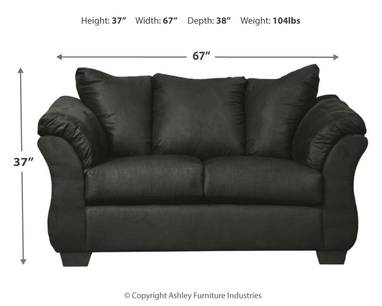 Darcy - Stationary Loveseat