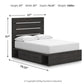 Hollivern - Panel Storage Bed