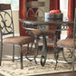 Glambrey - Brown - 5 Pc. - Dining Room Table, 4 Upholstered Side Chairs