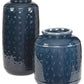 Marenda - Navy Blue - Vase Set (Set of 2)