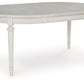 Montelaine - Antique White - Oval Dining Room Extension Table