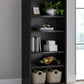 Rowanbeck - Black - Large Bookcase