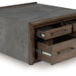 Kallenny - Brown / Gray - Square Cocktail Table