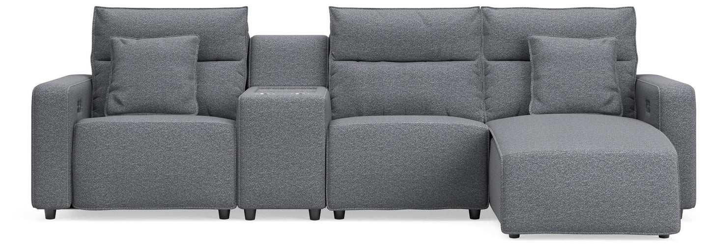 Modmax II - Reclining Sectional - Salt And Pepper