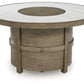 Rainier Ranch - Beige - Round Fire Pit Table