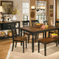 Owingsville - Black / Brown - Large Dining Room Bench