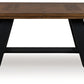 Greddinton - Brown / Black - Dining Extension Table