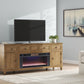 Sharlance - 81" TV Stand With Electric Fireplace