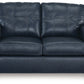 Santorine - Ocean - Loveseat - Leather Match