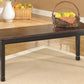 Owingsville - Black / Brown - Large Dining Room Bench