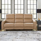 Mosswell - Power Reclining Sofa With Adj Headrest - Toffee