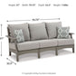 Visola - Sofa with Cushion - Gray