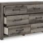 Graystorm - Brown Gray - Six Drawer Dresser