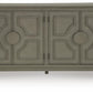 Darlock - Accent Cabinet - Warm Gray