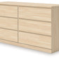 Onita - Six Drawer Dresser