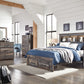 Drystan - Panel Bookcase Bed