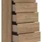 Gramburg - Five Drawer Chest - Warm Natural Brown - Fraser Furniture & Mattresses
